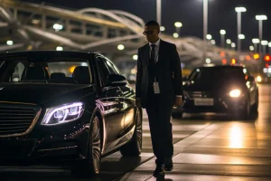 Newbury airport transfers taxi waiting for passenger pickup